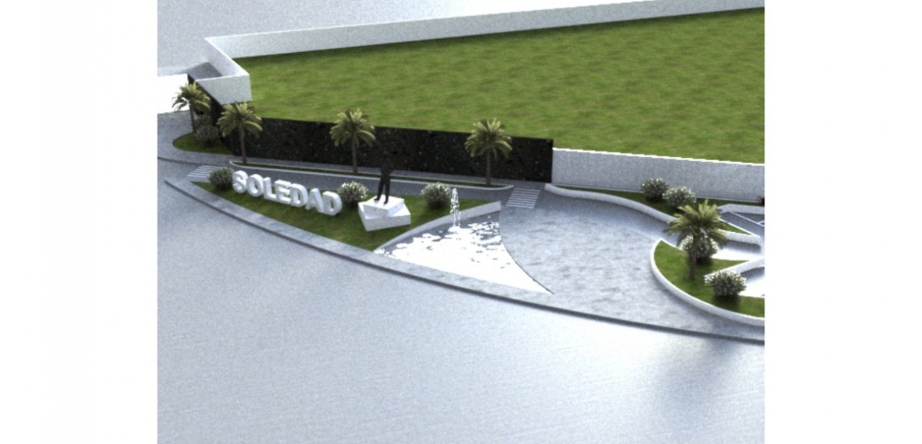 Ayuntamiento de Soledad concretará proyecto de remodelación en su entrada principal