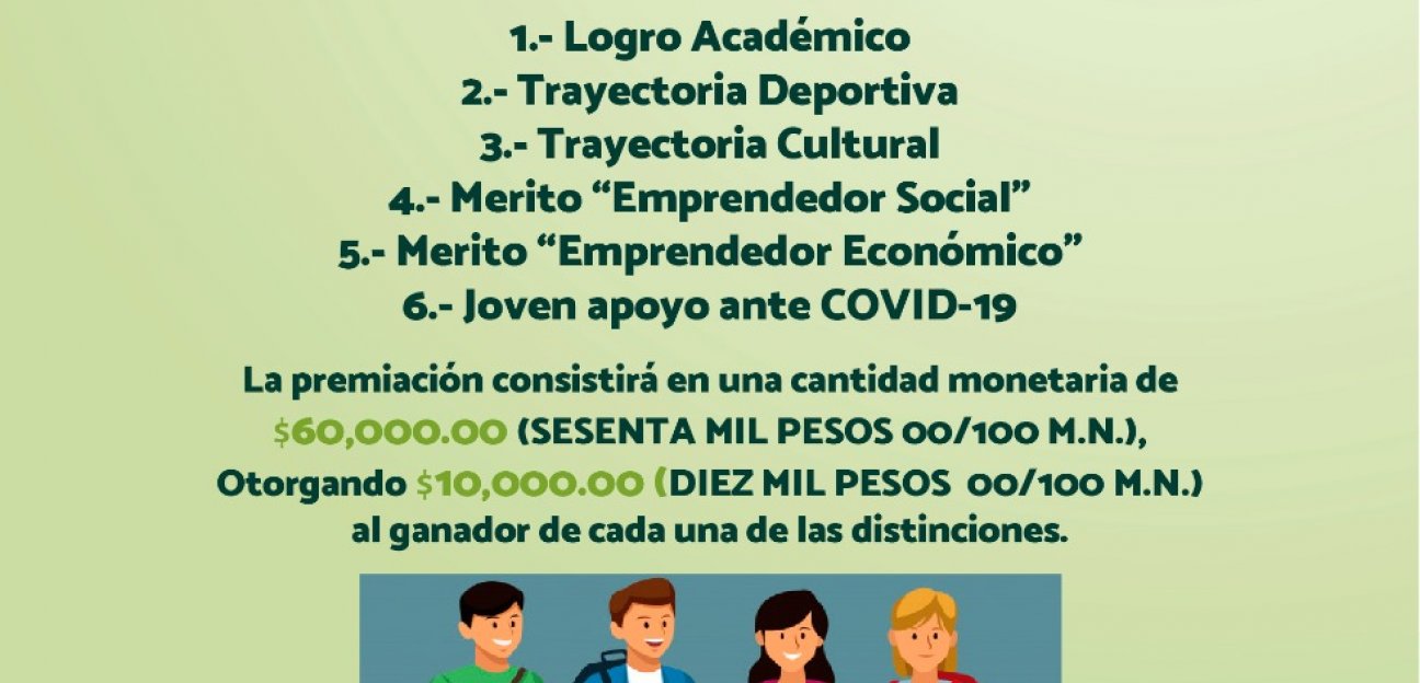 Sigue abierta la convocatoria para el Premio Municipal de la Juventud 2021 en Soledad