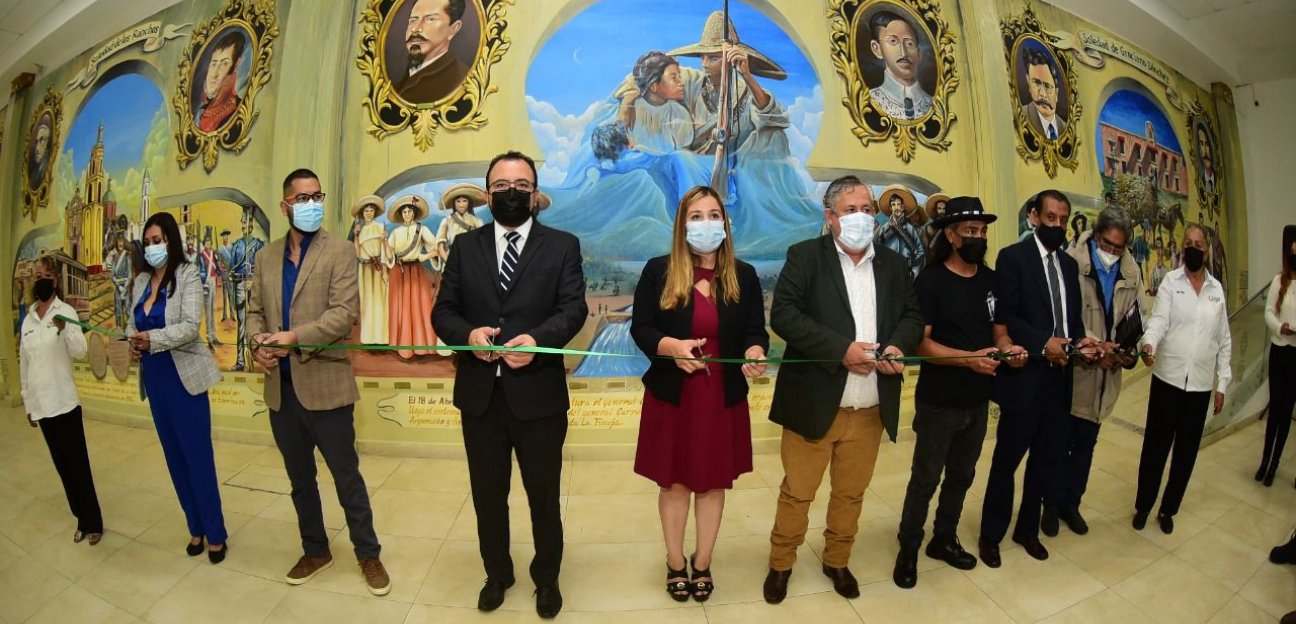 Ayuntamiento de Soledad inaugura el imponente mural Los Arcos de la Historia