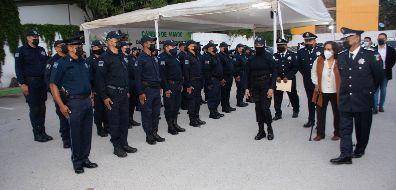 Alcaldesa de Soledad realiza ceremonia de cambio de mandos policiales