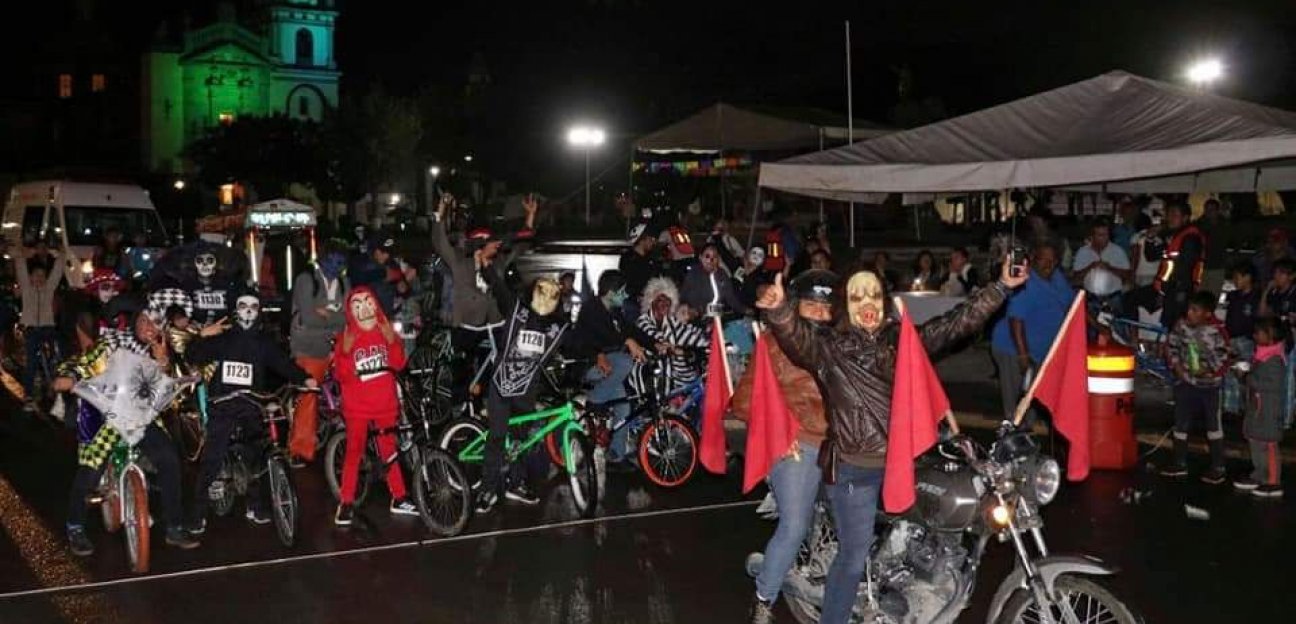 Se reactiva la rodada nocturna de Día de Muertos en SGS