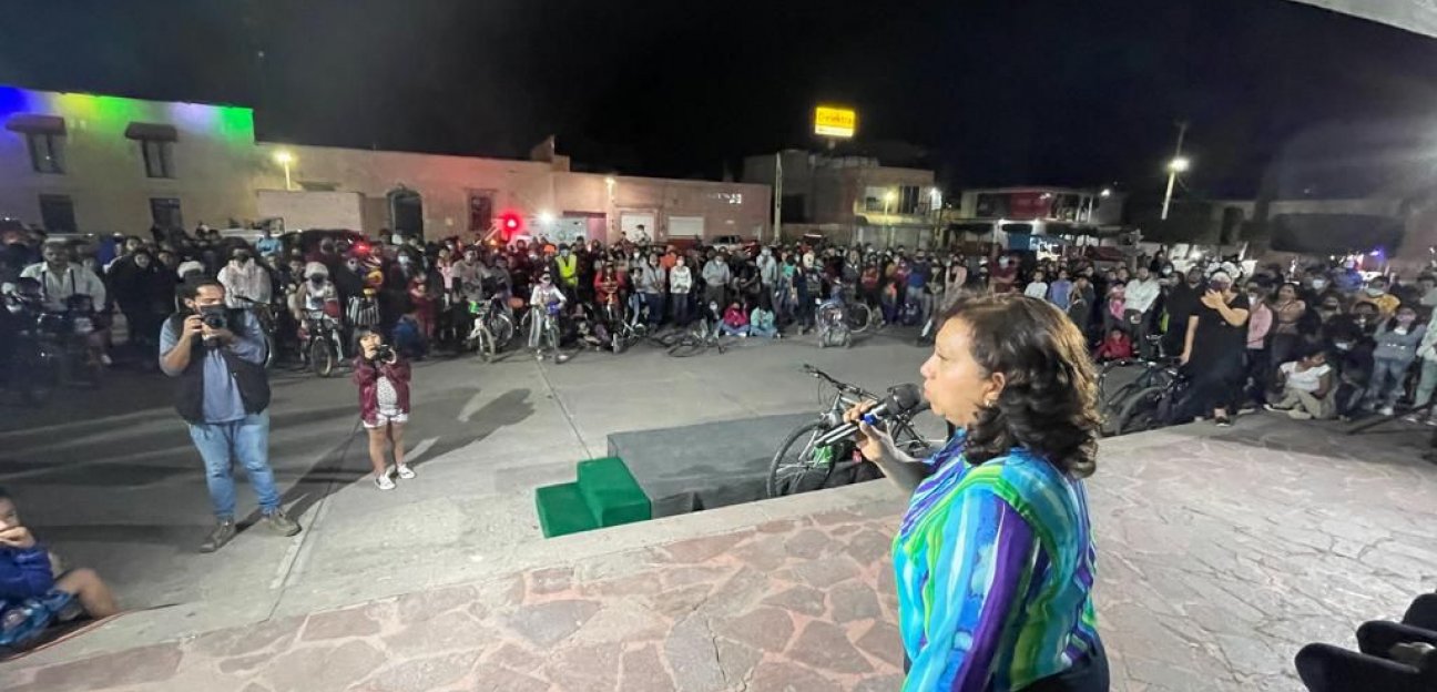 Rotundo éxito en Soledad de Rodada Nocturna en el marco de la celebración de Día de Muertos