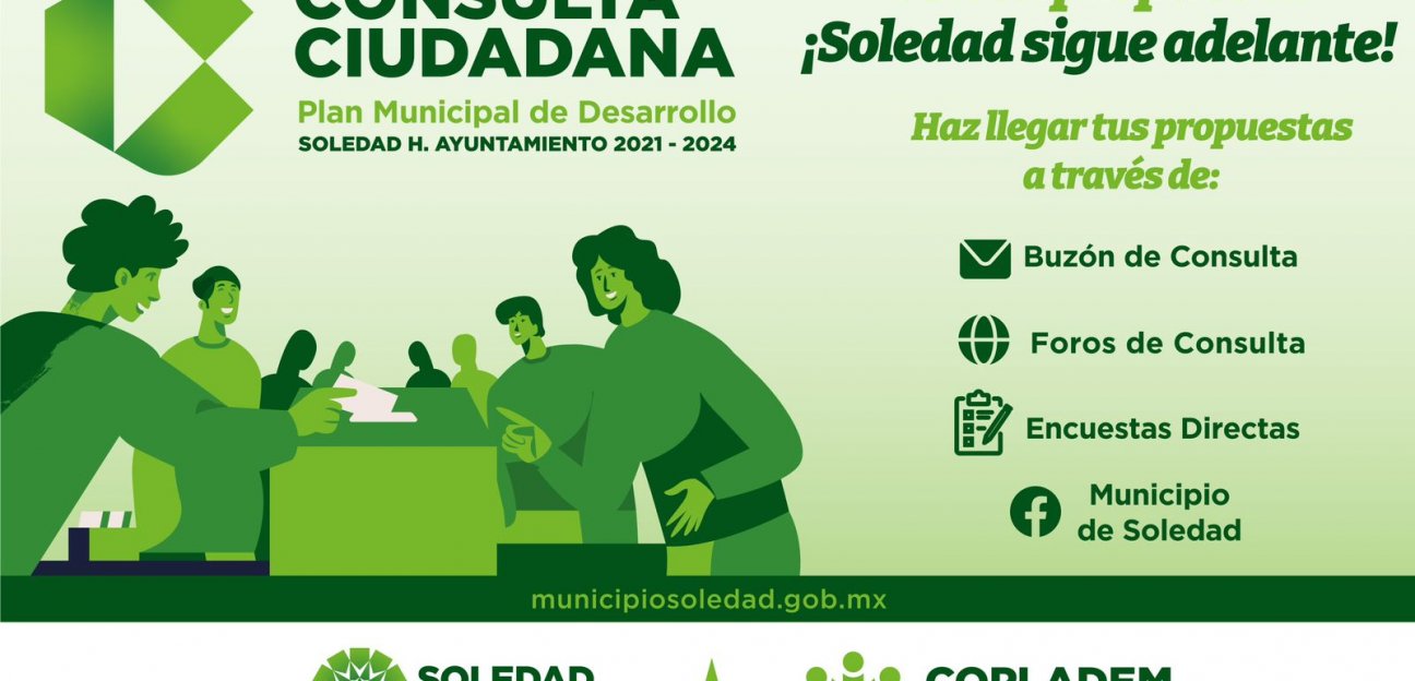 Ayuntamiento de SGS invita a participar en el primer Foro de Consulta Ciudadana