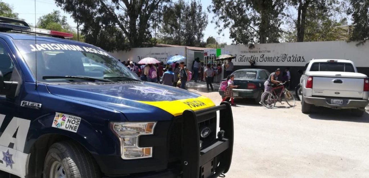 Refuerzan operativos de vigilancia en escuelas municipales de Soledad de Graciano Sánchez