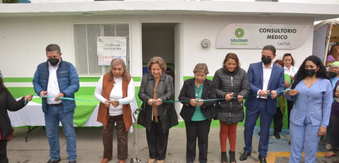 Inaugura alcaldesa Leonor Noyola, Consultorio Médico Gratuito en la colonia Cactus