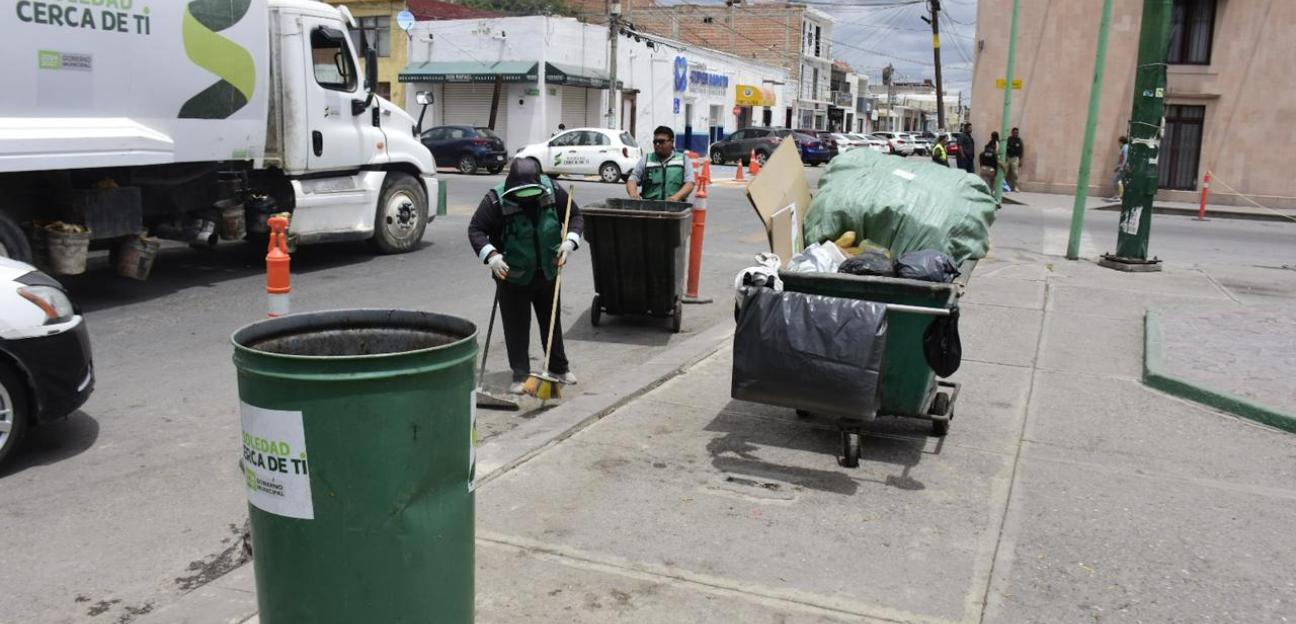 Diariamente, labores de limpieza en el primer cuadro de Soledad son fortalecidos