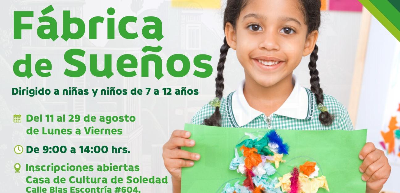 Taller -Fabrica de Sueños- abrirá sus puertas para fomentar la creatividad infantil en Soledad