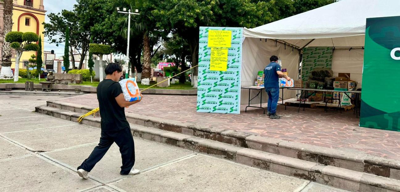 Conbuena respuesta hasta el momento, Soledad mantiene abierto centro de acopio para damnificados de la Huasteca