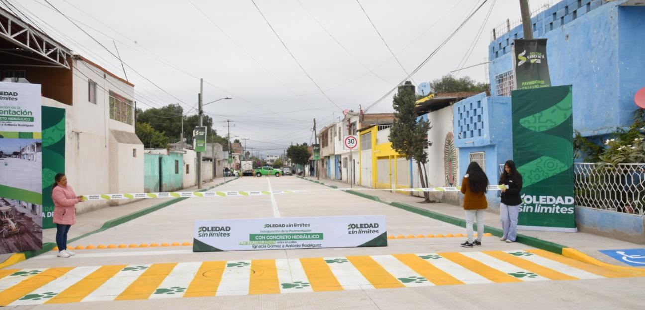 El Ayuntamiento de Soledad sí nos escuchó: Vecinos de la 21 de Marzo al recibir obra de pavimentación