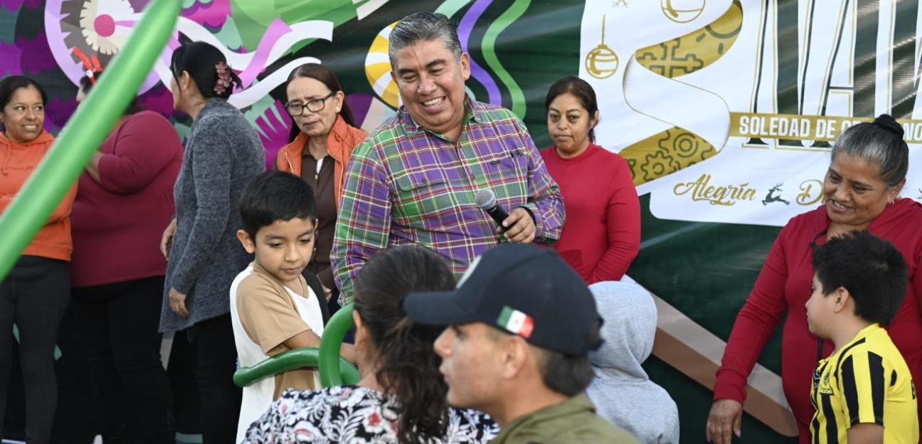 Tradicionales posadas navideñas llegaron a comunidades rurales en Soledad de Graciano Sánchez