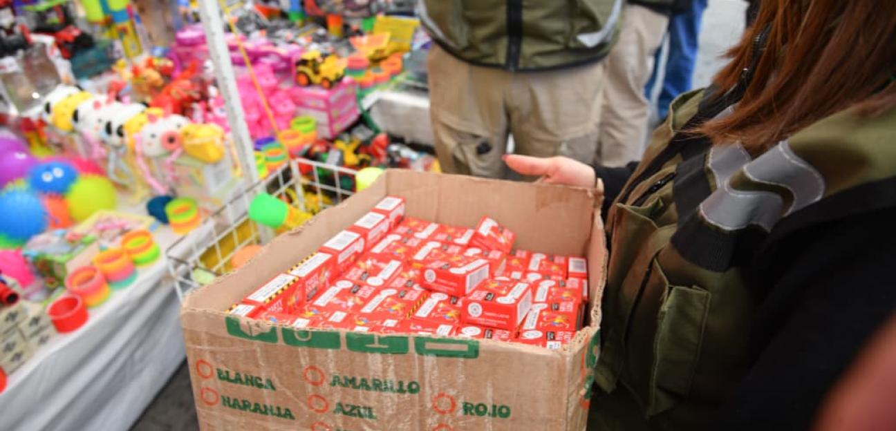 Protección Civil de Soledad asegura 50 kilos de pirotecnia en dispositivos de vigilancia