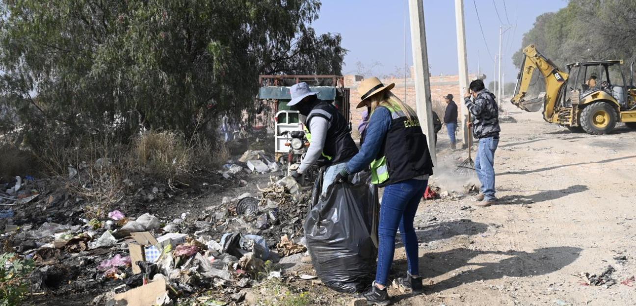 Gobierno soledense y recolectores se suman en jornada verde y de limpieza