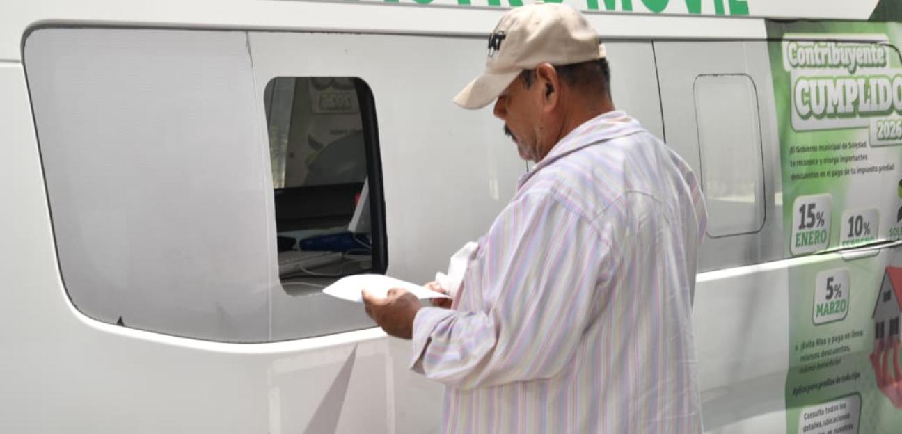 Descuento del 5% en pago del predial vigente durante marzo, en Soledad