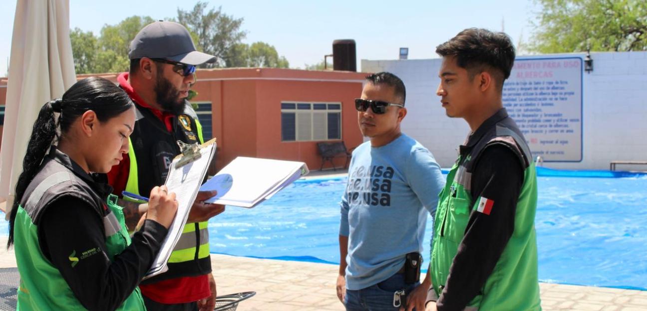 Protección Civil de Soledad garantiza seguridad en centros acuáticos por semana santa
