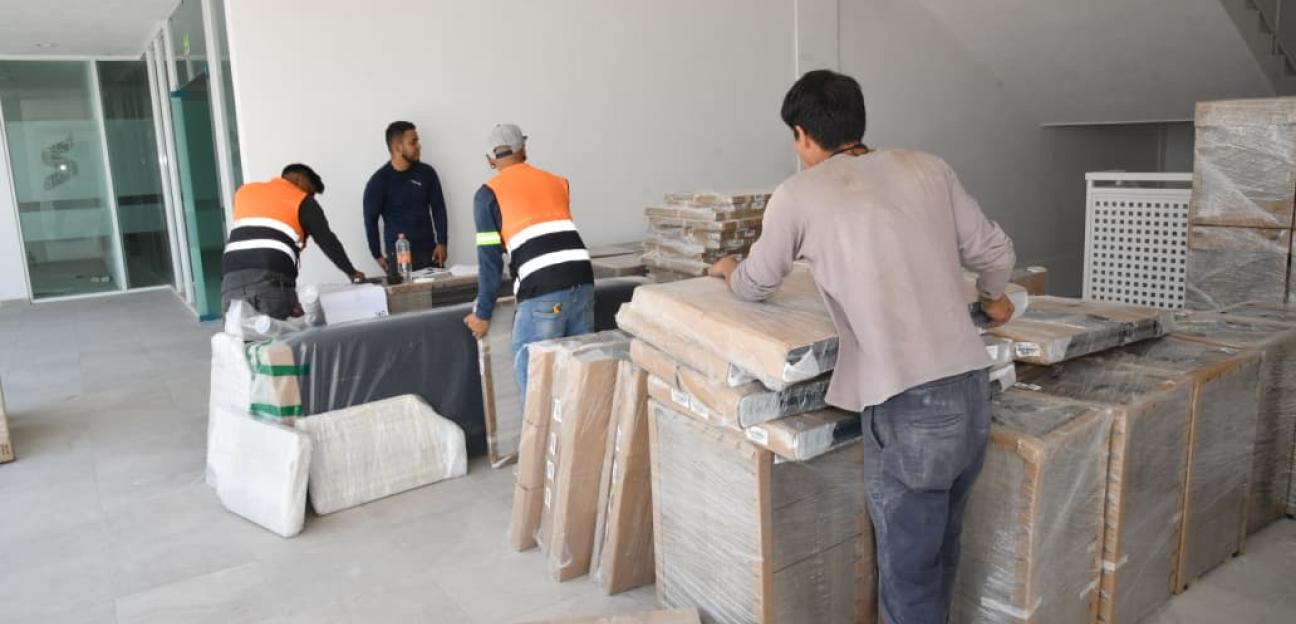En orden, inicia mudanza de dependencias a la nueva Unidad Administrativa Municipal
