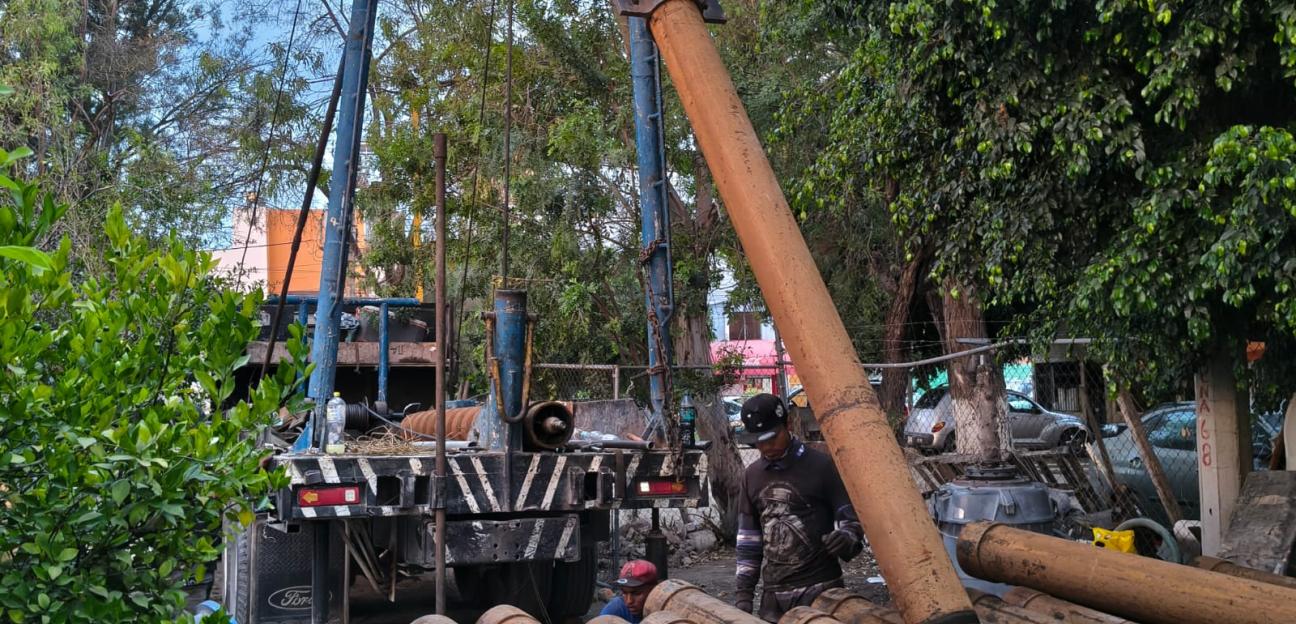 Gobierno de Soledad inicia reparación de pozo de agua de Interapas Praderas del Maurel